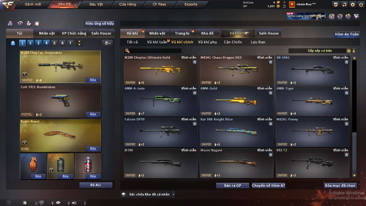 shop acc cf uy tin gia re
